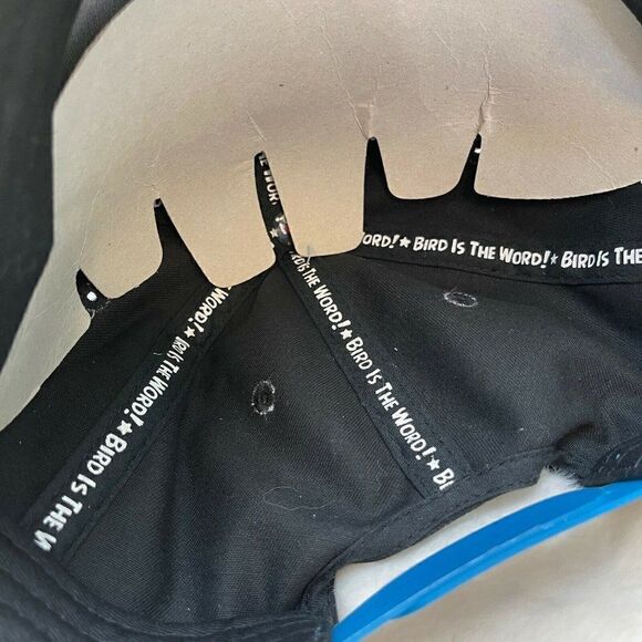 NWT Angry Birds Embroidered Snapback Cap A Is For Angry Black Concept One Access - Picture 4 of 11